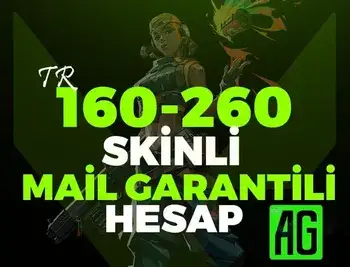 160-260 Skin Mail Garantili Hesap: Valorant